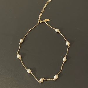 Kate Spade Pearl and Gold Necklace